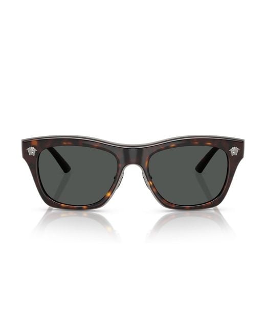 Versace Black Round Sunglasses