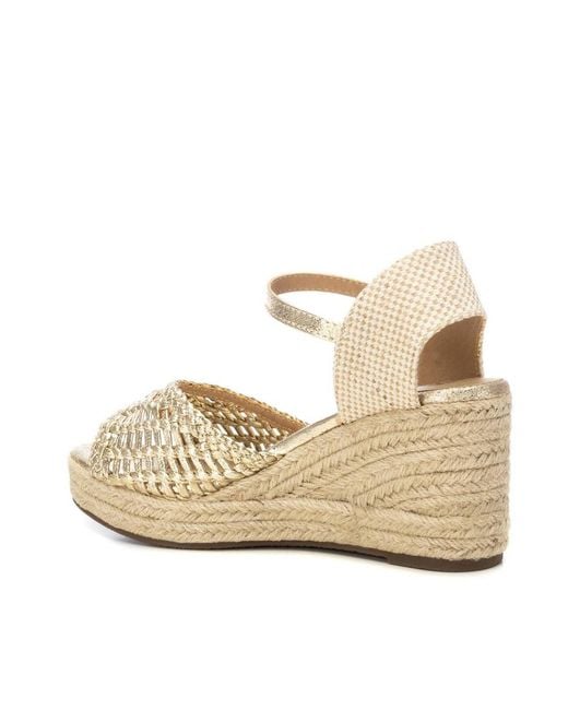 Xti Natural Raffia Wedge Sandals By