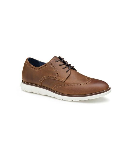 johnston and murphy brown wingtips