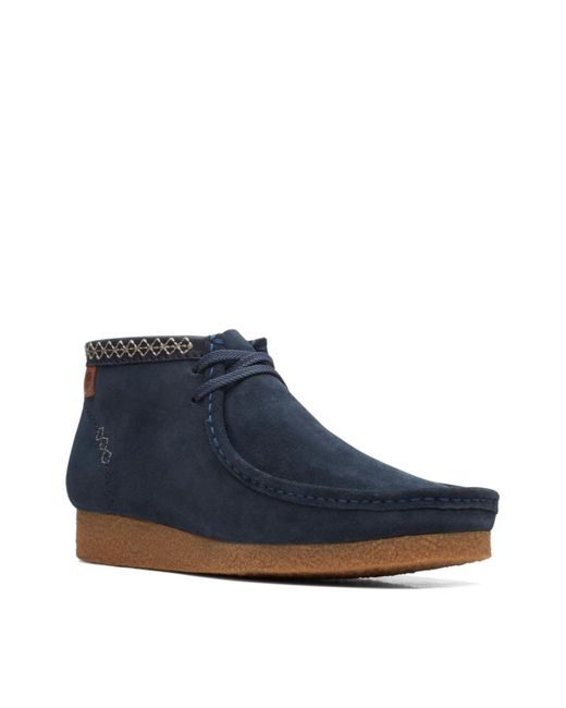Clarks Lace Shacre Boot Boots in Navy Suede (Blue) for Men | Lyst