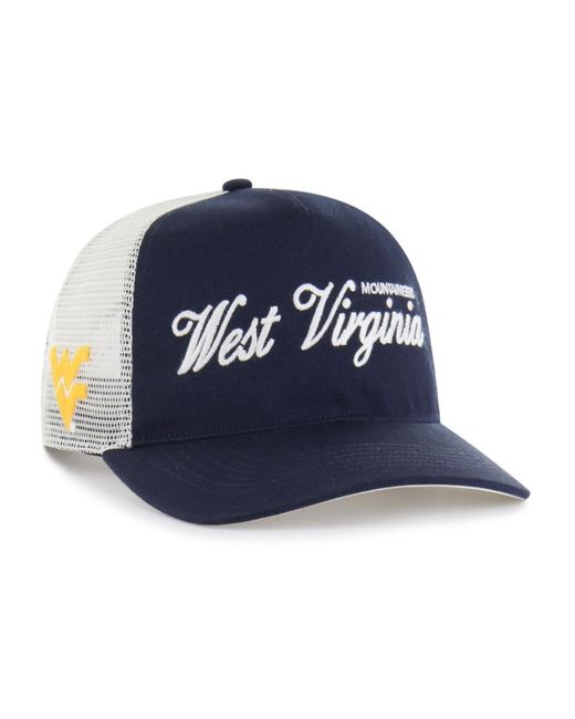 '47 Blue And West Virginia Mountaineers Contemporary Basics Foundation Trucker Hitch Adjustable Hat
