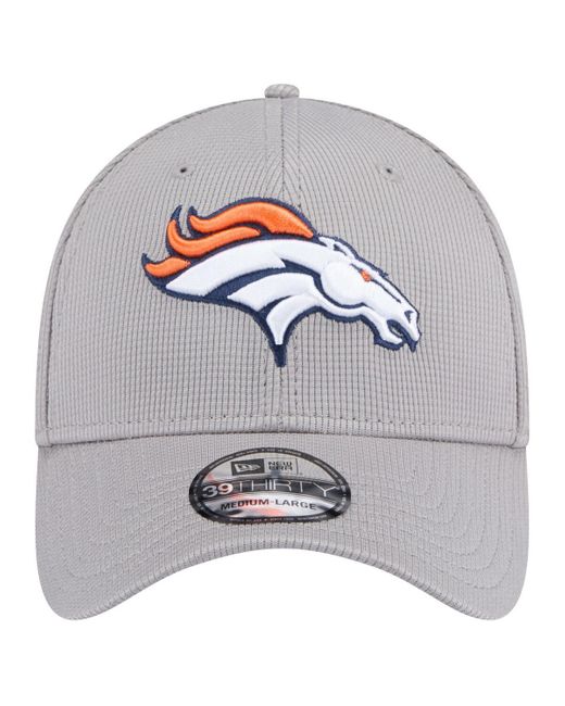 KTZ Gray Denver Broncos Active 39thirty Flex Hat for men
