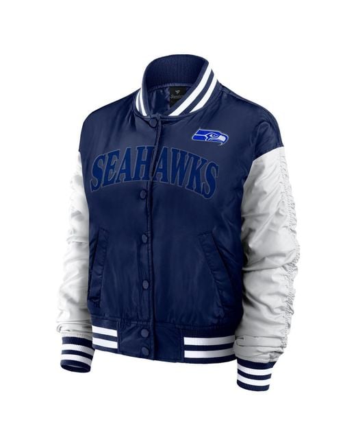 Fanatics Blue Seattle Seahawks Elements Wave Full-snap Jacket