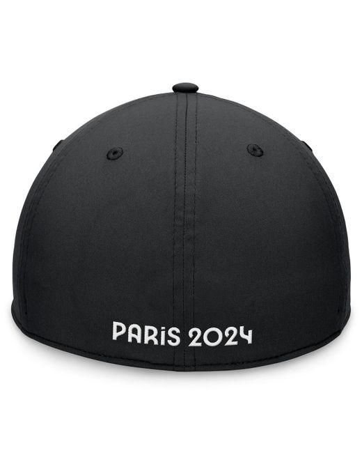 Fanatics Black Branded Paris 2024 Five-panel Stretch Hat for men