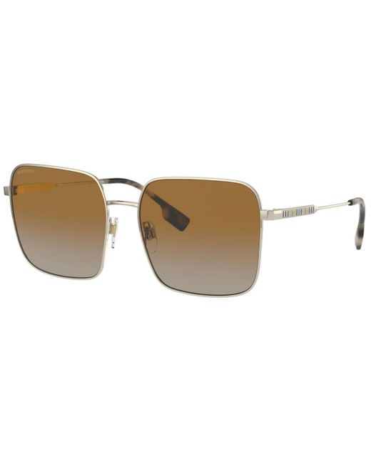 Burberry Metallic Jude Polarized Sunglasses