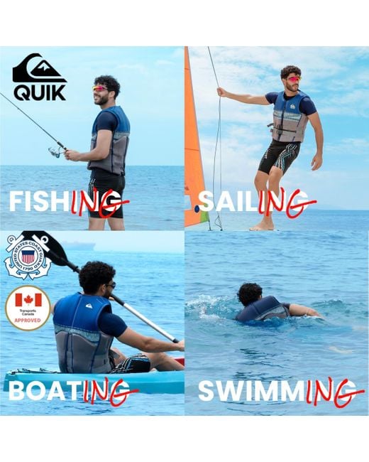Quiksilver Blue Life Vest for men
