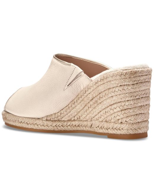Cole Haan Natural Cloudfeel Southcrest Espadrille Mule Wedge Sandals