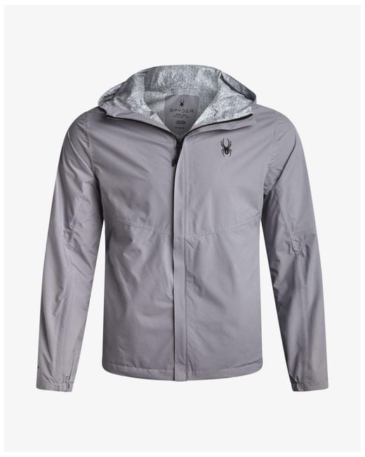 Spyder Blue Cloudy Day Rain Jacket