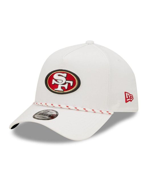 KTZ Synthetic White San Francisco 49ers Murray A-frame Golfer 9forty ...