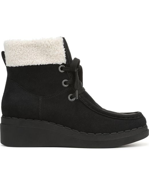 LifeStride Black Devon Wedge Zip Short Boots
