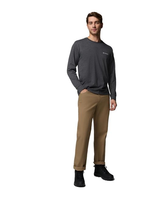 Columbia Gray Fundamental Graphic Long-sleeve T-shirt for men