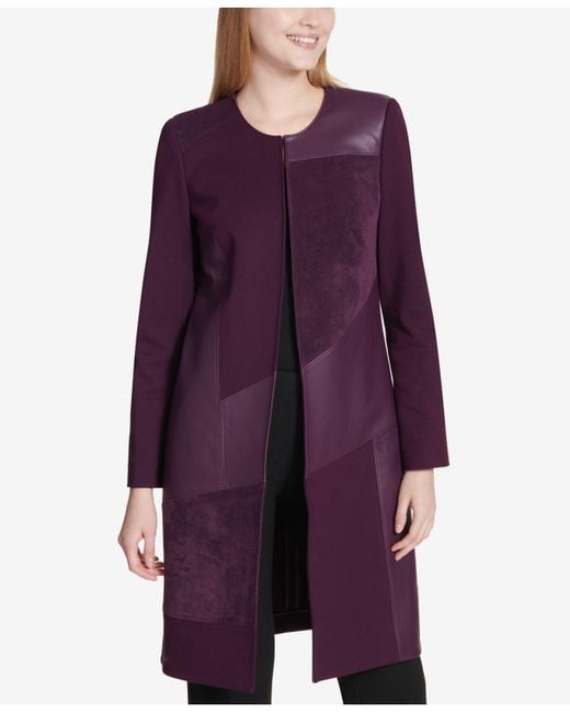Calvin klein aubergine jacket outlet