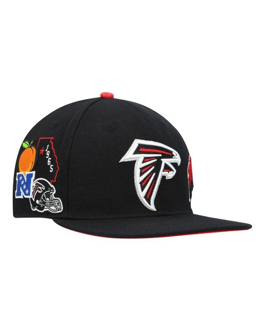 Men's Pro Standard Red/Black Atlanta Falcons 2Tone Snapback Hat