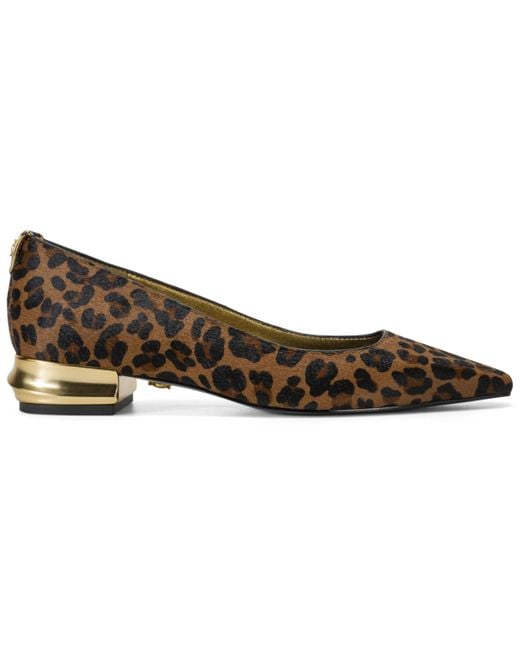 Donna Karan Brown Savita Pointed Toe Flats
