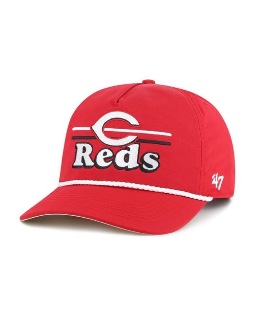 '47 Red Cincinnati S Camp Scape Hitch Adjustable Hat for men