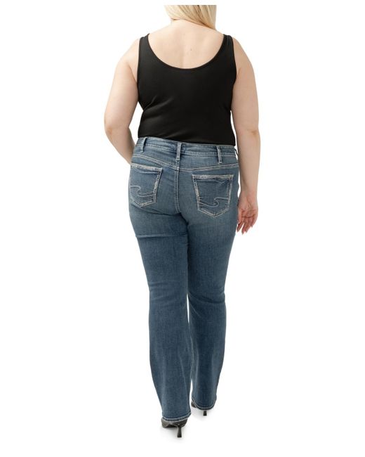Silver Jeans Co. Plus Size Suki Curvyfit Slim Bootcut Jeans in Blue Lyst