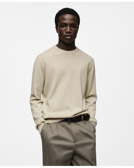 Mango Natural Slim-fit Cashmere Sweater for men