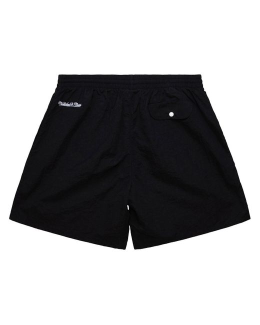 Mitchell & Ness Black Seattle Supersonics Team Essentials Nylon Shorts for men