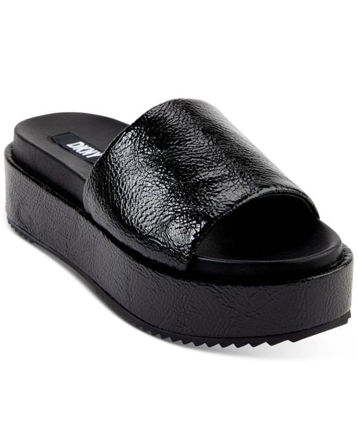 DKNY Black Ci Platform Sandals