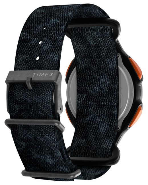 Timex Black Quartz Digital Leather Watch for men