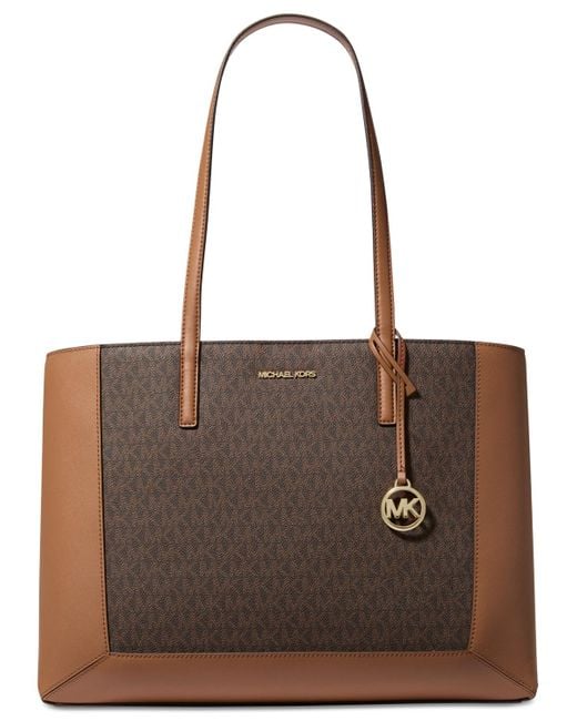Michael Kors Brown Michael Sallie Large East West Tote