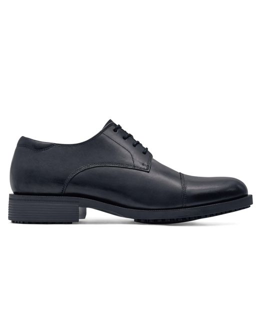 Shoes for Crews Blue Senator Slip Resistant Water Resistant Soft Toe Dress And Work Shoes for men