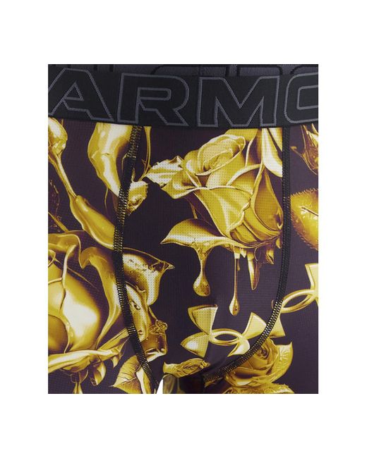 Under Armour Blue Printed Performance Tech Mesh 6" Boxer Briefs for men
