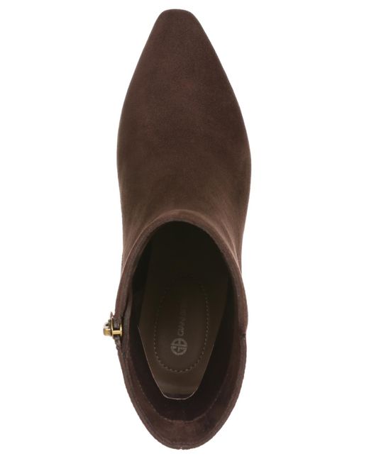 Giani Bernini Brown Versuss Almond Toe Booties