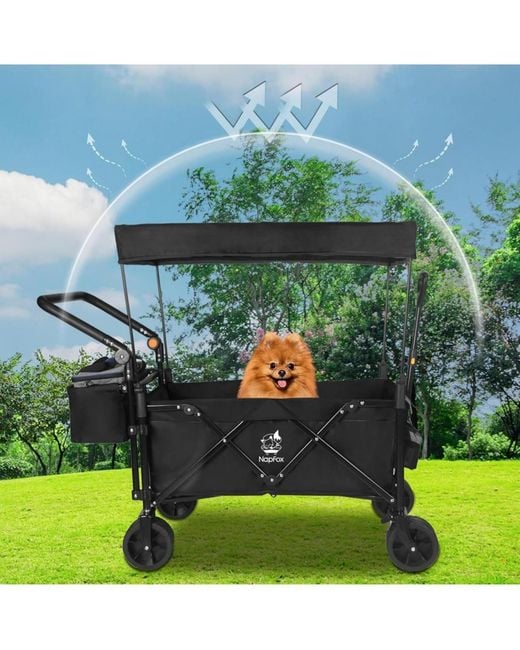 Mountaintop Black Collapsible Wagon