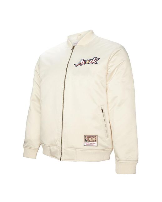 Mitchell & Ness Natural Â 2000 Nba All-star Game Full-zip Satin Jacket for men