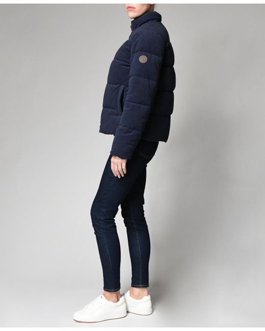 Ralph Lauren Blue Cord Puffer Jacket
