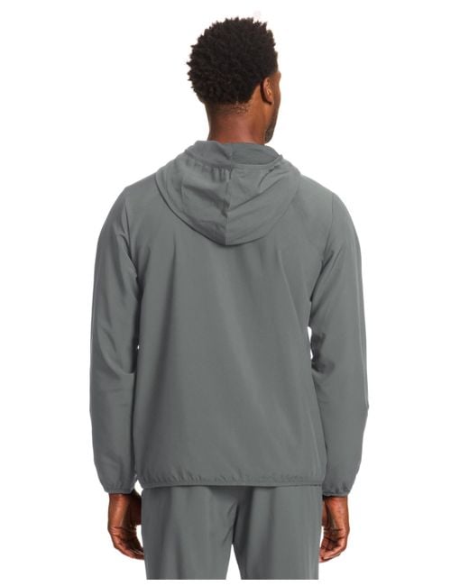 Reebok Gray Woven Logo Jacket for men