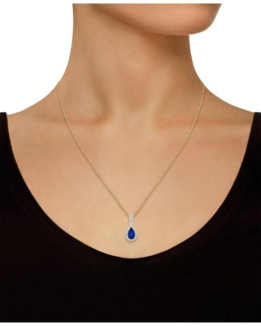 Macy's Blue Lab Grown (1 Ct. T.w.