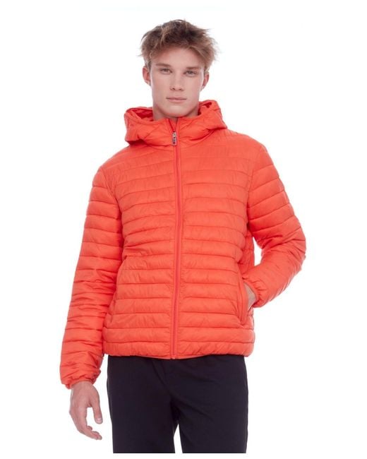 Alpine North Red Yoho Lightweight Packable Puffer Jacket & Bag for men