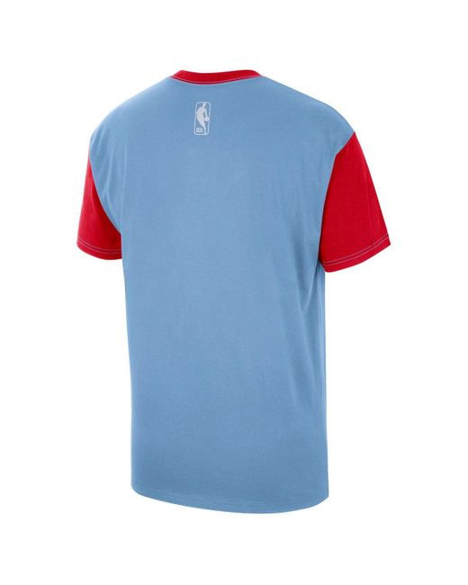 Nike Blue Memphis Grizzlies 2024/25 City Edition Courtside Color Block T-shirt for men