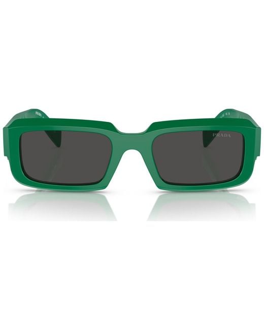 Prada Green Sunglasses, Pr 27zs for men