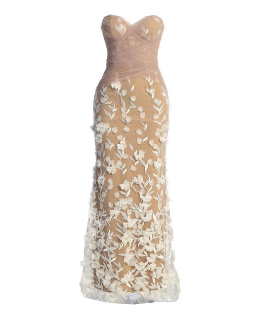 JLUXLABEL Gray Everlasting Embroidered Gown