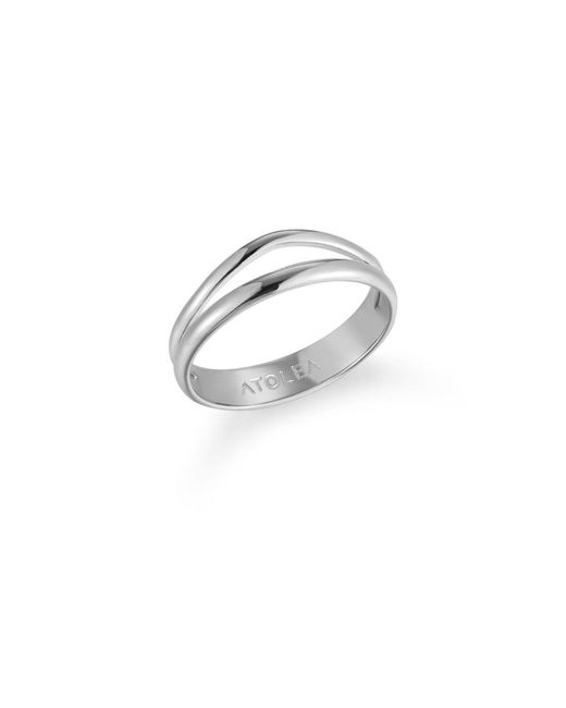Atolea White Breeze Double Ring