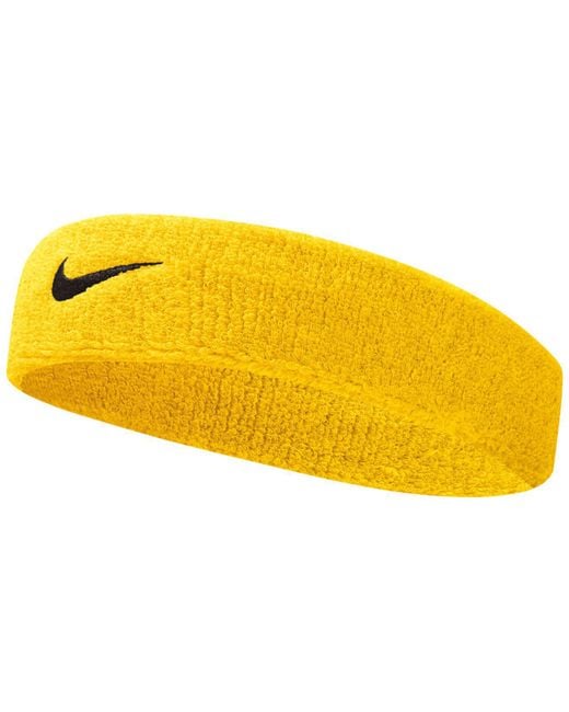 Nike Cotton Swoosh Headband - 2" in Yellow/Black (Yellow) | Lyst