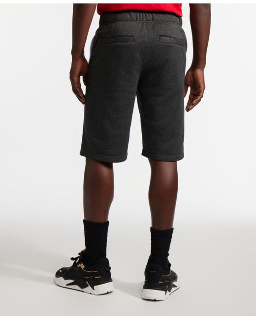 Ecko' Unltd Black Dynamic Fleece Shorts for men