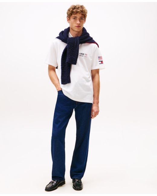 Tommy Hilfiger White Tommy X U.s. Sailgp Team Short Sleeve Tech Polo Shirt for men