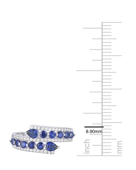 Macy's Blue Lab-grown Ruby (1-1/8 Ct. T.w.
