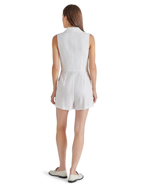 Steve Madden White Paris Sleeveless Romper