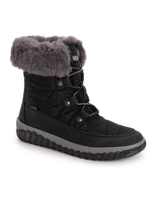 Muk Luks Winnie Waverly Booties in Black Lyst