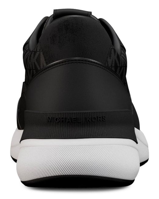 Michael Kors Black Trevor Round-toe Trainer Shoes for men