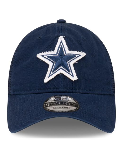 KTZ Blue Dallas Cowboys Game Day 9twenty Adjustable Trucker Hat for men