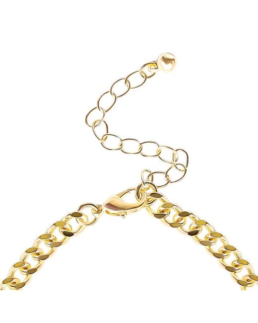 Jessica Simpson Metallic Butterfly Charm Chain Bracelet