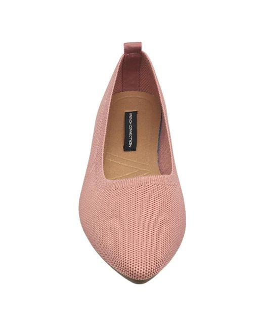French Connection Pink Caputo Knit Flats