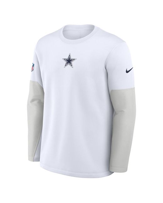Nike Blue Dallas Cowboys Sideline Scripted To Win Performance Long Sleeve T-shirt for men