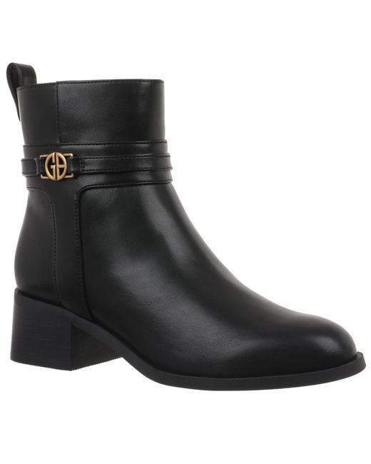 Giani Bernini Black Mansonn Round Toe Booties